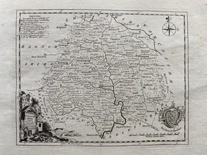 1784 Antique Map; Herefordshire by Thomas Kitchin - Picture 1 of 4