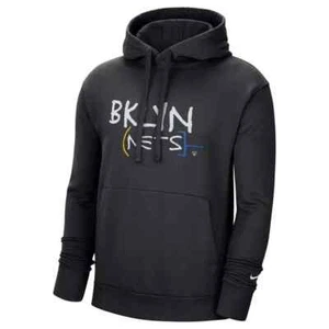 Brooklyn Nets Nike 2020/21 City Edition Essential Logo Pullover Hoodie Men's NBA - Picture 1 of 3
