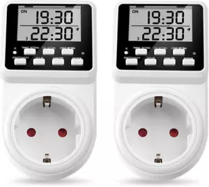 2 X NOVKIT Intervall Digitale Zeitschaltuhr Steckdose Mit Unendlichem Zyklus, 3 - Bild 1 von 12