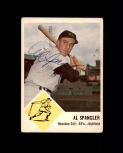 Al Spangler Signed 1963 Fleer Houston Colt .45s Autograph - Picture 1 of 2