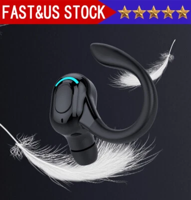 New Bluetooth 5.1 Headset Wireless Earbuds Earphones Stereo Headphones Ear Hook - Image 1 of 4