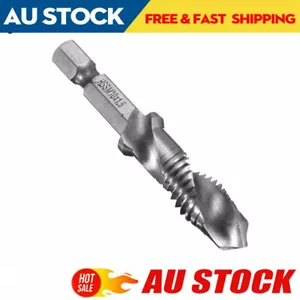 M10 1/4inch Hex Tap Drill Bits Shank HSS Screw Thread Metric Taper AU STOCK - Picture 1 of 4