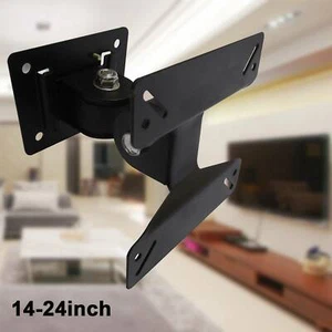 LCD LED TV Wall Bracket 14 15 17 19 22 24 " Tilt Swivel Universal Mount Fixed UK - Picture 1 of 12