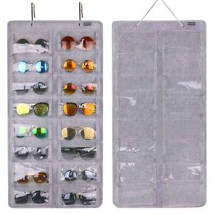 Wall Pocket Storage Box Eyeglasses Stand Holder Sunglasses Display Hanging Bag