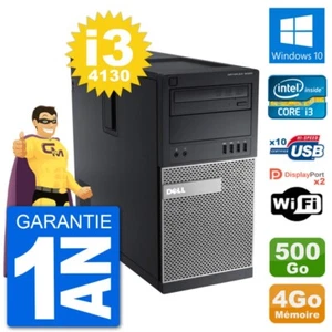 PC Tour Dell 9020 Intel Core i3-4130 RAM 4Go Disque Dur 500Go Windows 10 Wifi - Photo 1/3