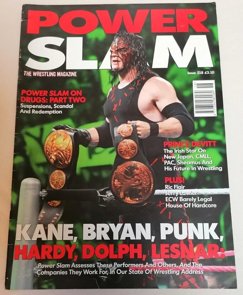 MAGAZINE - Powerslam Wrestling Magazine #218 Nov 2012 Kane Bryan Punk Hardy WWE - Image 1 of 1