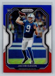 2020 Panini Prizm Jacob Eason  Prizm Red White and Blue Indianapolis Colts