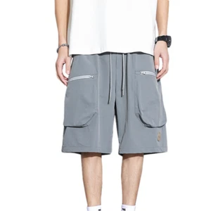 Shorts Men's Summer Thin Style Ice Silk Five-point Pants Loose Quick Dry - Picture 1 of 8