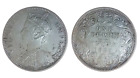 One Rupee 1889. British India. Victoria Empress. Calcutta mint. Uncleaned. XF+