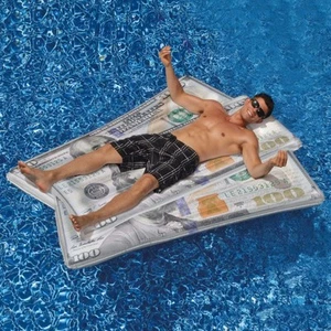 Money Mat Ben Franklin Giant Pool Float Raft Swimline 90523 Beach Inflatable - Bild 1 von 4