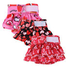 Female Dog Diapers (3 Packs) High Absorbent Doggie Belly Wrap Pant Skirts Set