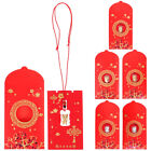 6 Pcs New Year Envelope of Dragon Paper Red Envelops Chinese Style Si Feng
