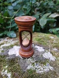 ANTIQUE TREEN SAND TIMER - Picture 1 of 10