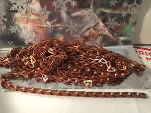 ❤️Copper Finish Metal Hardware Link Chain 3/8” Width Sold BY THE FOOT, BTF = 12” - Picture 1 of 1