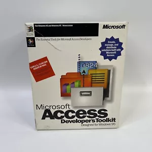 Authentic Microsoft Access Windows 95 7.0 DBMS Developers Toolkit No CD-ROM - Picture 1 of 3