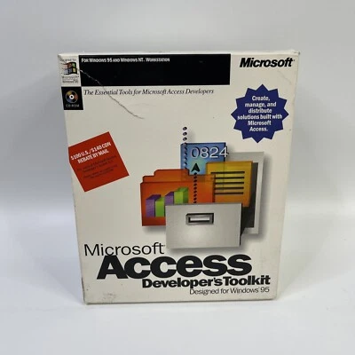 Authentic Microsoft Access Windows 95 7.0 DBMS Developers Toolkit No CD-ROM - Image 1 of 3