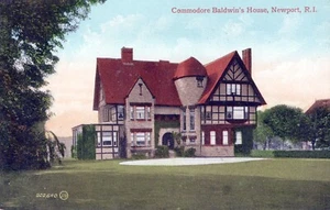 Newport Rhode Island Commodore Baldwins Haus Postkarte - Bild 1 von 2