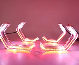 M4 Style RGB halo ring for BMW Z4 Roadster E89 Crystal Dream color Flow dynamic - Picture 1 of 21