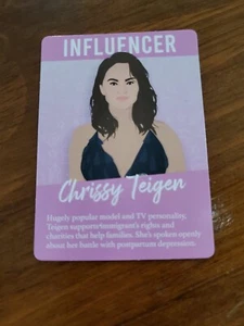 CHRISSY TEIGEN - INFLUENCER - Girl Power Game card only - Picture 1 of 2