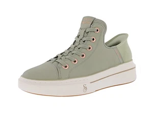 SKECHERS WOMEN'S SLIP-INS: PREMIUM LEATHER SNOOP ONE- OG LEATHER 186001/SAGE - Picture 1 of 6