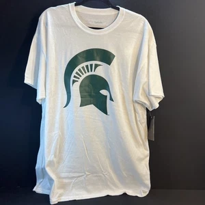 Michigan State Spartans T-Shirt Herren XL weiß fesselnde Kleidung neu mit Etikett - Bild 1 von 5