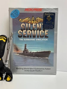 SEALED Silent Service by MicroProse 1985 MS-DOS 5.25" - Big Box PC Game RARE NEW - Picture 1 of 3