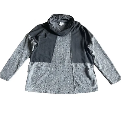 Belle France 混合媒体束腰外衣大号围脖大口袋 Lagenlook — 第 1/4 张图片