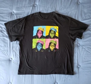 BIGGIE SMALLS Andy Warhol Style T-Shirt (2XL) schwarz - Bild 1 von 5