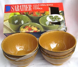 Set Of 4 Sabatier Cannes GOLD 5.5" Soup/ Cereal Bowls NEW IN BOX. - Picture 1 of 7