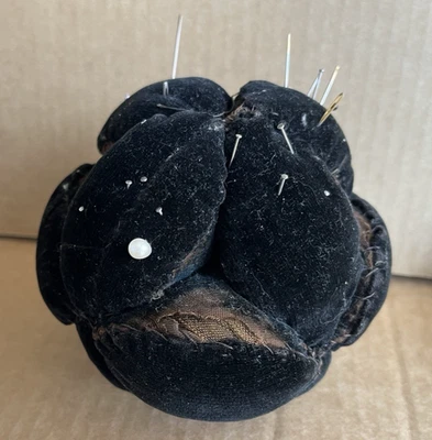 Antique Amish Puzzle Ball 1865-1890 Pin Cushion Textile Primitive Pa Ohio - Image 1 of 4