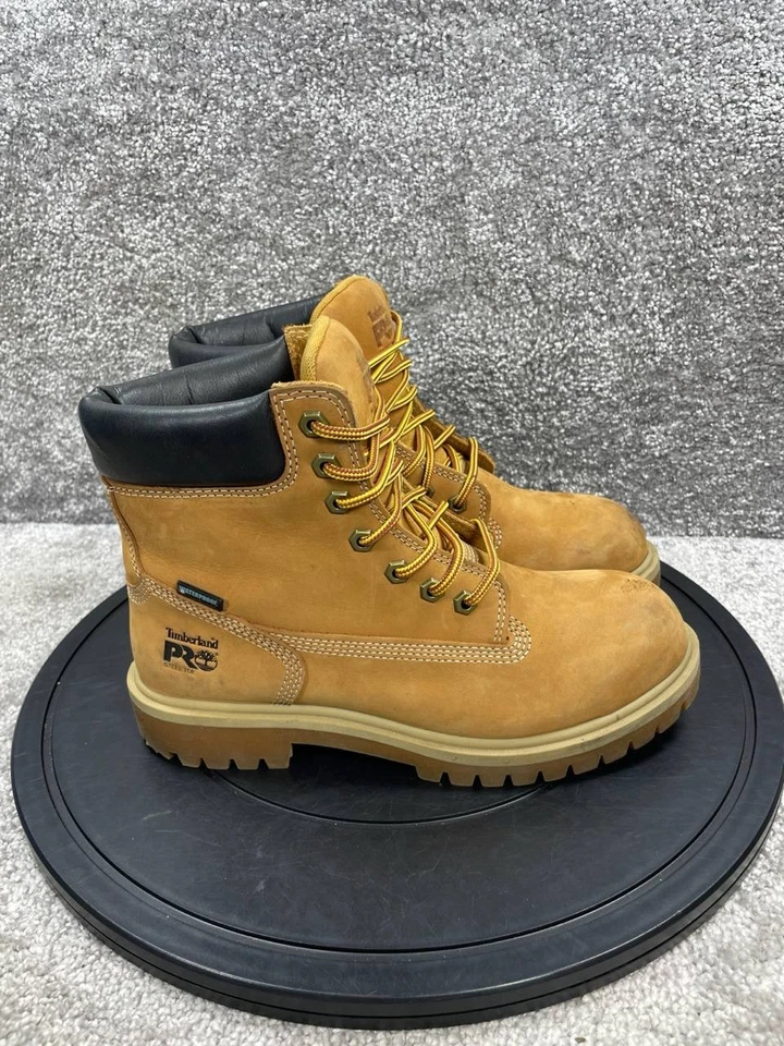 Timberland Pro Boot Mujer Talla 7.5 M Conexión Directa Puntera de Acero Trabajo Trigo Cuero Foto 1 de 4