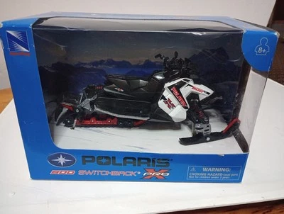 Polaris Switchback Pro-X 800 Snowmobile: 1/16 Scale: New Ray Toys: Blue: New - Image 1 of 4