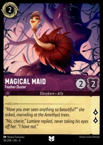 Magical Maid - Feather Duster 2024 Disney Lorcana - Ursula's Return #50 Uncommon - Picture 1 of 2