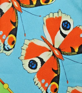 Cravatta GIANNI VERSACE COUTURE VINTAGE 1995 motivo farfalla seta multicolore L57 W3.7 - Foto 1 di 9