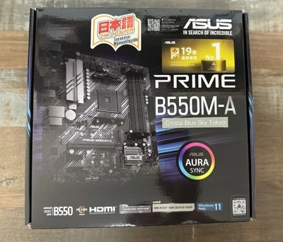 ASUS PRIME B550M-A AMD Ryzen AM4 Motherboard MicroATX SATA 6Gb/s DDR4 [NEW] - Image 1 of 4