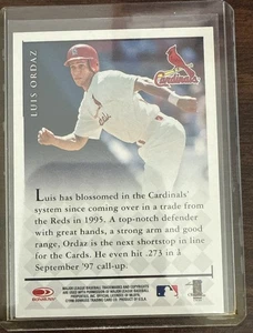 1998 Donruss Signature - Luis Ordaz - St. Louis Cardinals - Autografato - NrMt - Foto 1 di 2