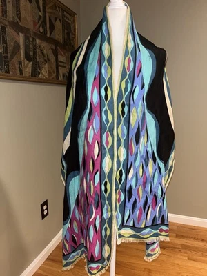 Bufanda chal colorida con estampado abstracto de Emilio Pucci Foto 1 de 4