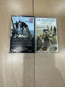 Two BEACH BOYS Cassettes CALFORNIA GIRLS  And SURF'S UP! - Picture 1 of 5