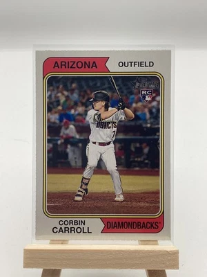 CORBIN CARROLL ARIZONA DIAMONDBACKS 2023 TOPPS HERITAGE ROOKIE RC #209 - Image 1 of 2