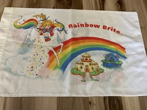 Vintage Rainbow Brite Pillow Case Good Condition Retro 1983 USA Hallmark - Picture 1 of 3
