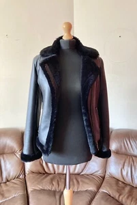 Chaqueta para mujer Aviatrix de cuero de oveja real talla pequeña nueva sin etiquetas para mujer y mujer " - Imagen 1 de 9