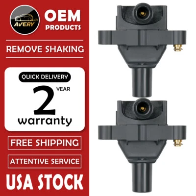 2PCS Ignition Coil For Mercedes-Benz SLK230 C230 2.3L l4 S320 SL320 3.2L UF527 Foto 1 de 4