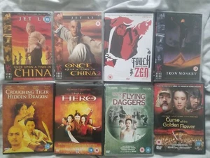 Martial Arts DVD Collection (Once Upon a Time In China, Iron Monkey, Touch Of - Picture 1 of 1