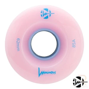 Cuatro ruedas de patín luminosas con iluminación LED 62 mm rosa/azul claro (paquete de 4) - Imagen 1 de 1