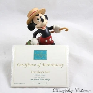 Figurine Mickey WDCC Walt Disney Classics Traveler's Tail Takes a Trip 15 cm - Imagen 1 de 8