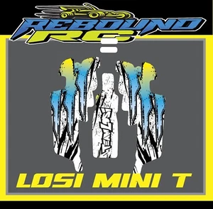 losi mini t truck 1/16th body graphics kit /decal /sticker - Picture 1 of 3