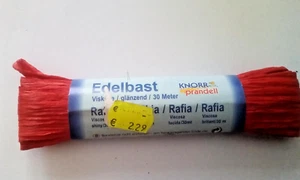 Edelbast rot 30 m Viskose glänzend, endloser Faden - Bild 1 von 1