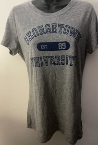 Georgetown University Collegiate Outfitters Tee Xl Grey Blue Nwt - Picture 1 of 5