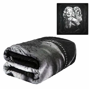 DGA Marilyn Monroe Smile Now Cry Later Day of the Dead Queen Stitched Quilt
