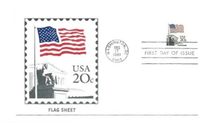 1894 20c Flag over the Supreme Court Andrews FDC - Picture 1 of 1